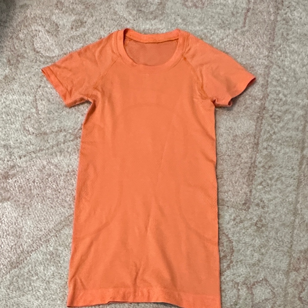 lululemon swiftly tech short sleeve shirt 2.0 orange soda